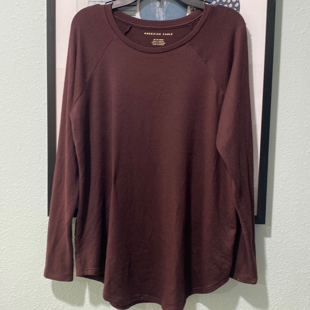 American Eagle Long Sleeve Sweater Blouse